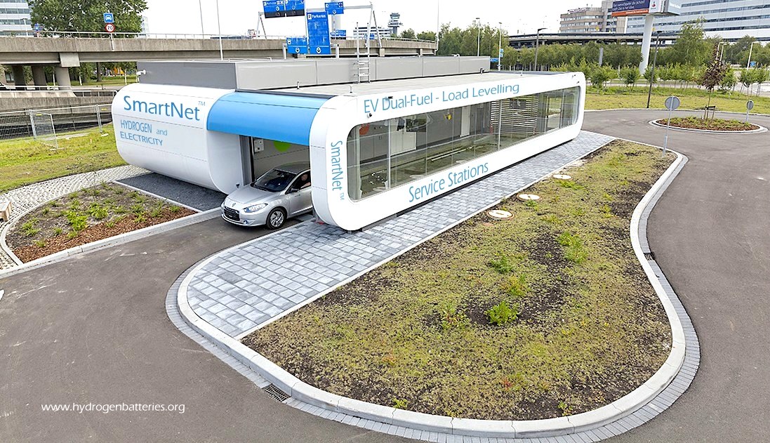 Smarter EV service stations can charge battery electrics and refuel hydrogen vehicles